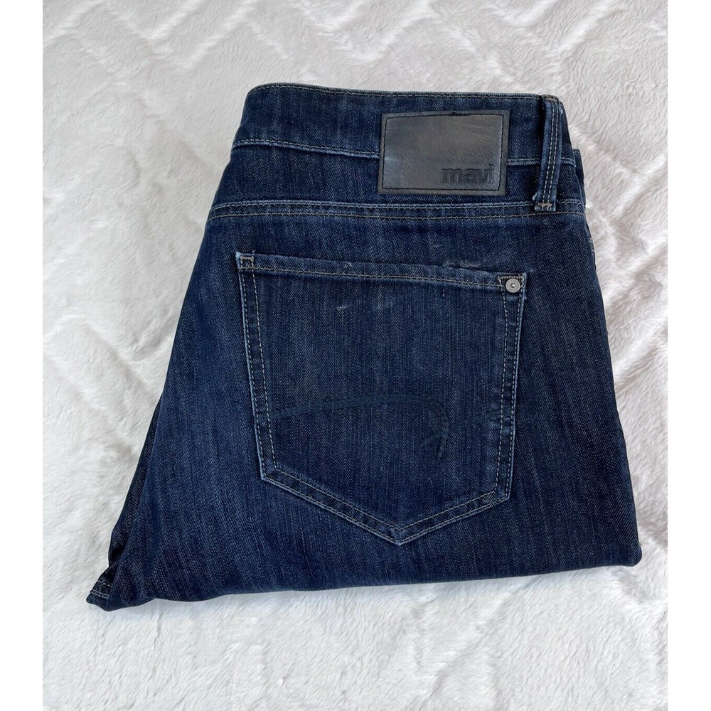 Mavi Jeans Men's Blue Matt Relaxed Straight Denim - Sz 36x34 (Actual 38X32)